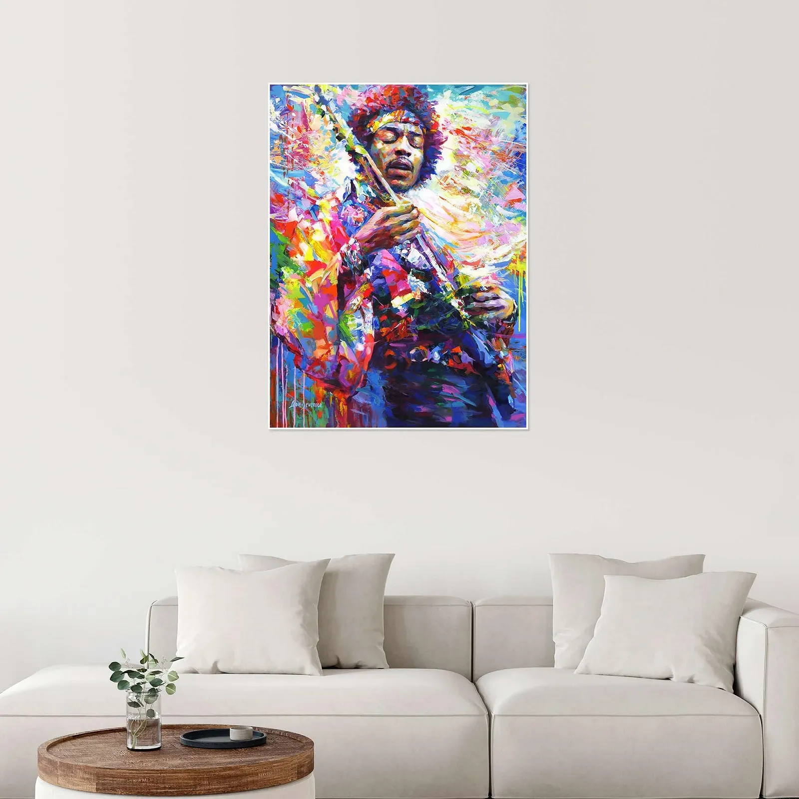 Постер Leon Devenice Jimi Hendrix II 70 x 90 см Синий, фото №4
