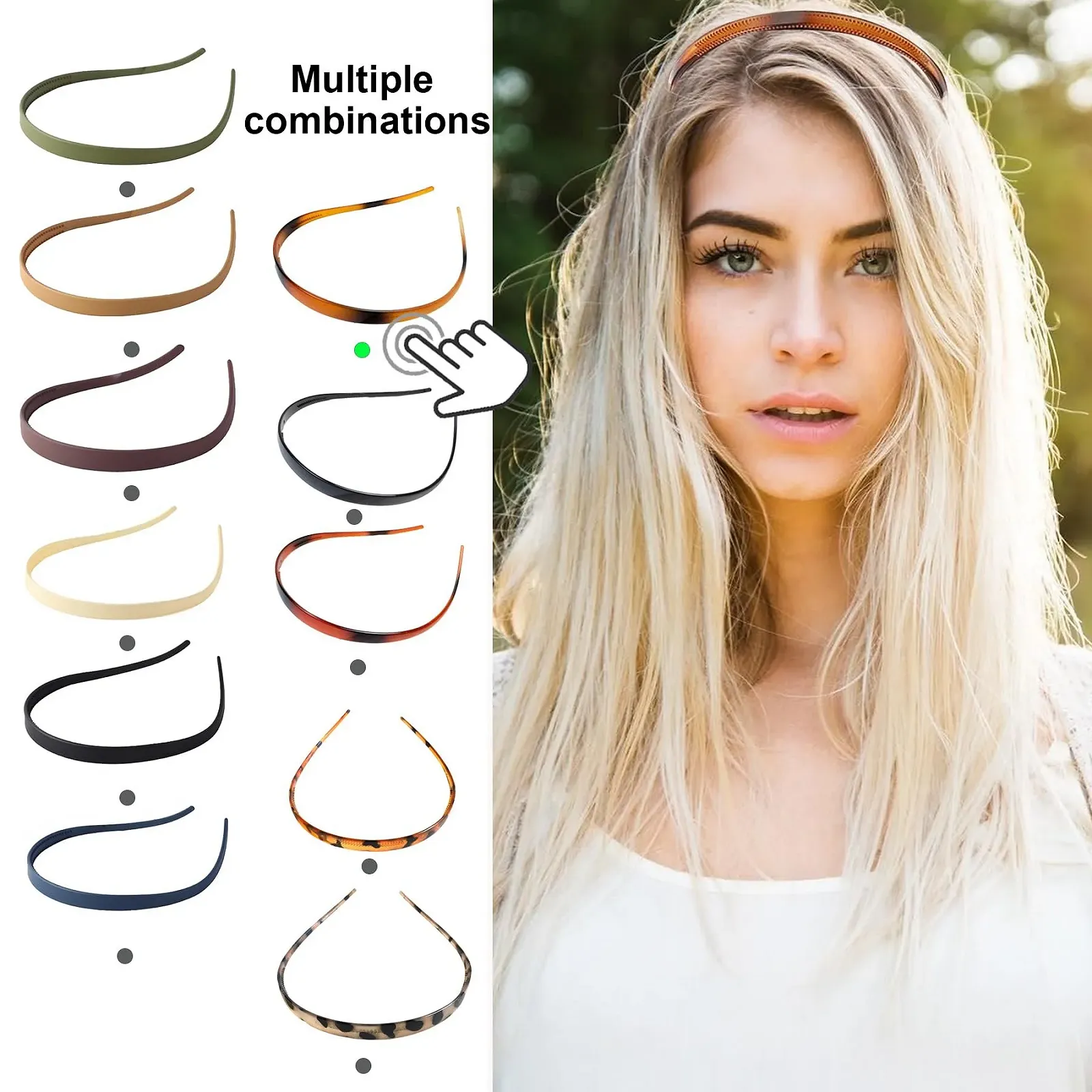 Набір жіночих обручів для волосся, фото №4