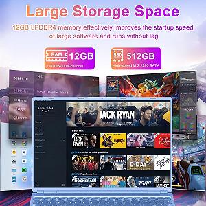 Ноутбук 16" NOTODD N600 Intel Celeron N5095 RAM 12GB SSD 512GB Windows 11 synthetic.ua - Фото 1