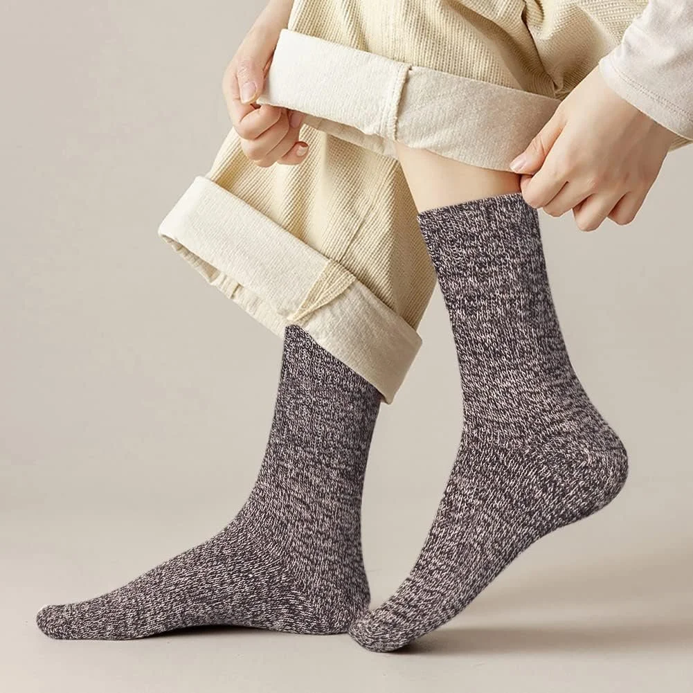 Носки YSense Snug зимние шерстяные женские, 5 пар, мультипак, фото №6 Носки YSense Snug зимние шерстяные женские, 5 пар, мультипак, фото №6