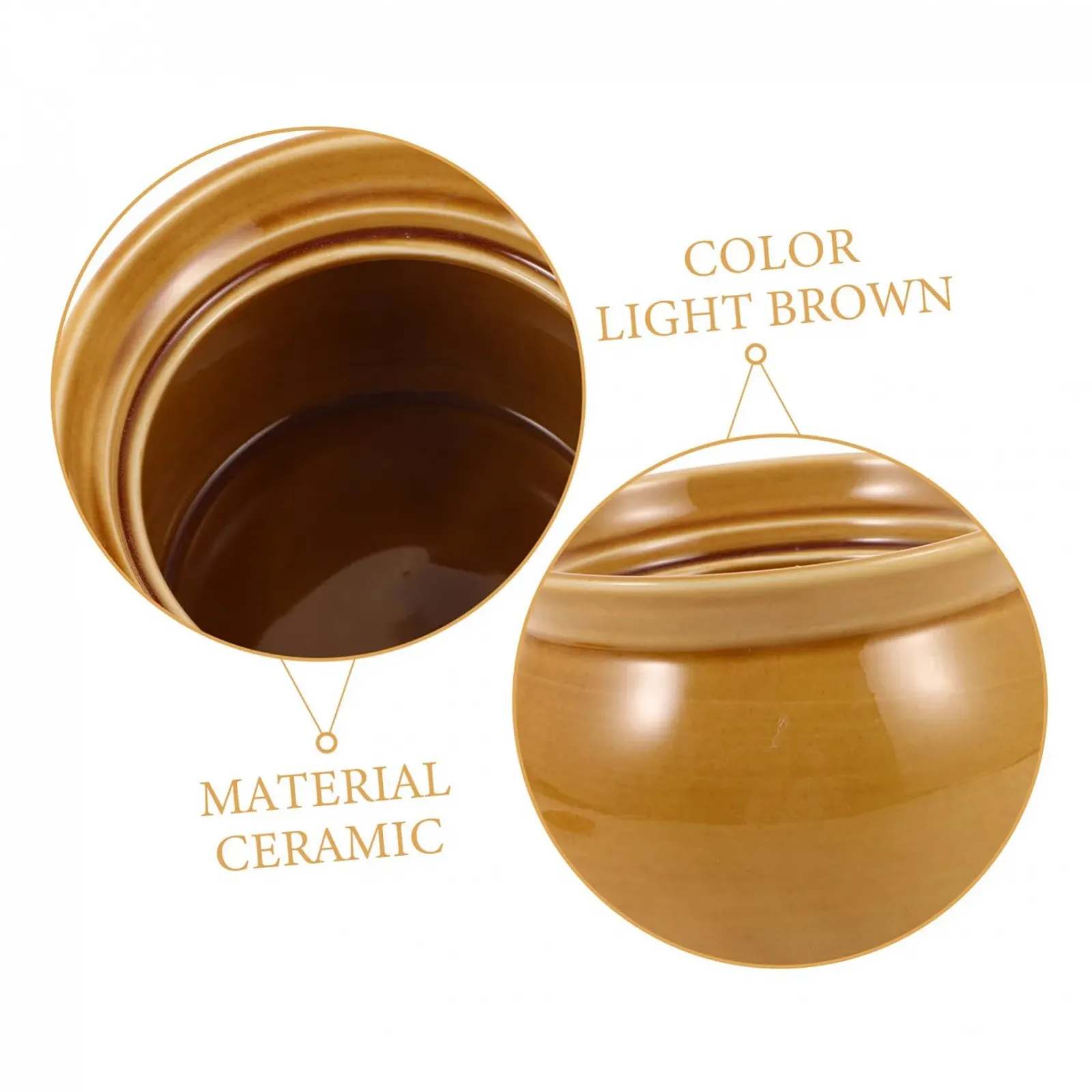 Набор горшков для тушения Alipis 4 шт. керамических с крышками маленькие, фото №2