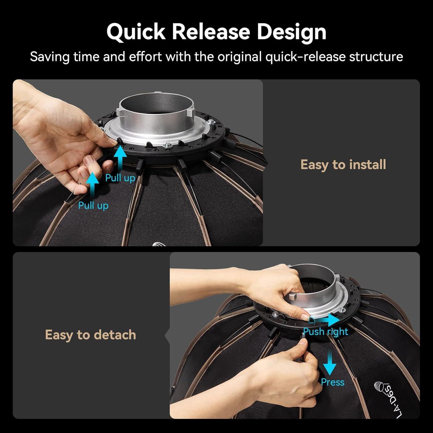 Софтбокс SmallRig LA-D65 Черный, фото №2
