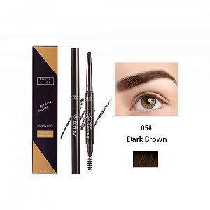 Олівець для брів Double-Sided Eyebrow Pencil Темно-коричневий synthetic.ua - Фото 1