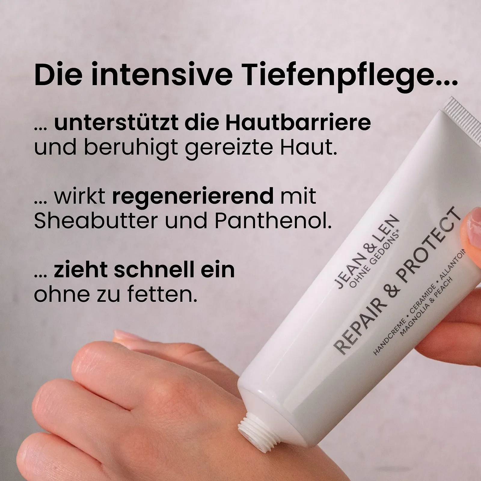 Крем для рук Jean & Len Repair and Protect для дуже сухої та потрісканої шкіри 75 мл, фото №3