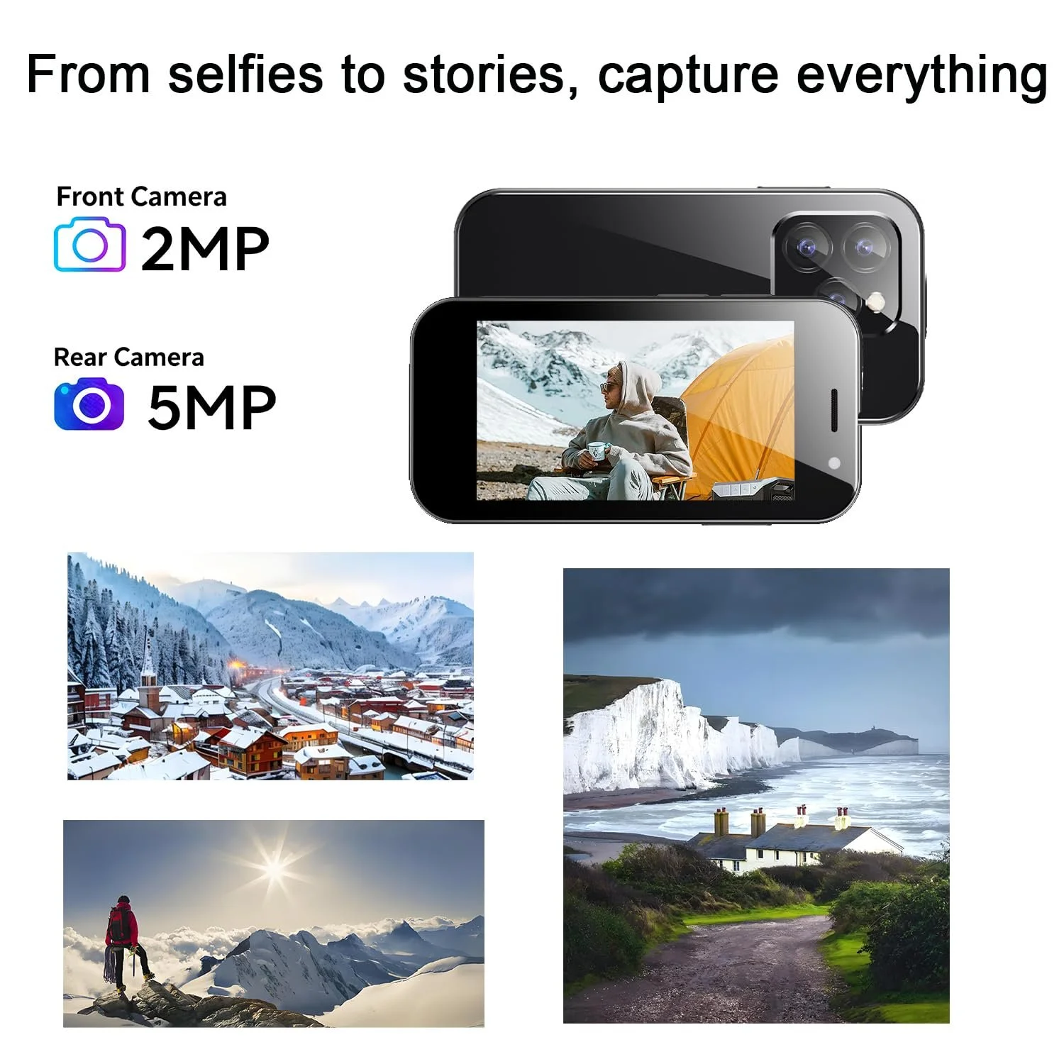 Смартфон Mini 4G Android 9 3 дюйми Dual SIM 16GB Black, фото №5
