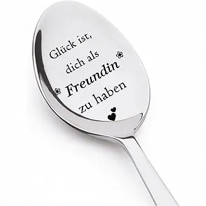Ложка з нержавіючої сталі Gl",uck ist, dich als Freundin zu haben Подарунок на день народження - Фото 1