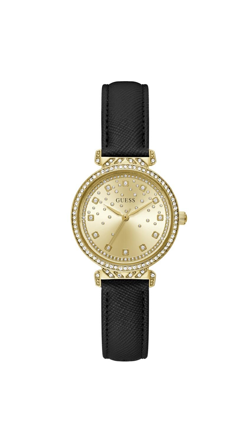Часы женские Guess, аналоговые, кварцевые GW0764L2, цвета шампанского, размер Unit, браслет, фото №1