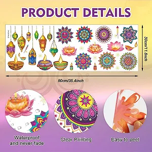 Наклейка на стіну HPNIUB Diwali Ранголі Дія 30 x 90 см synthetic.ua - Фото 1