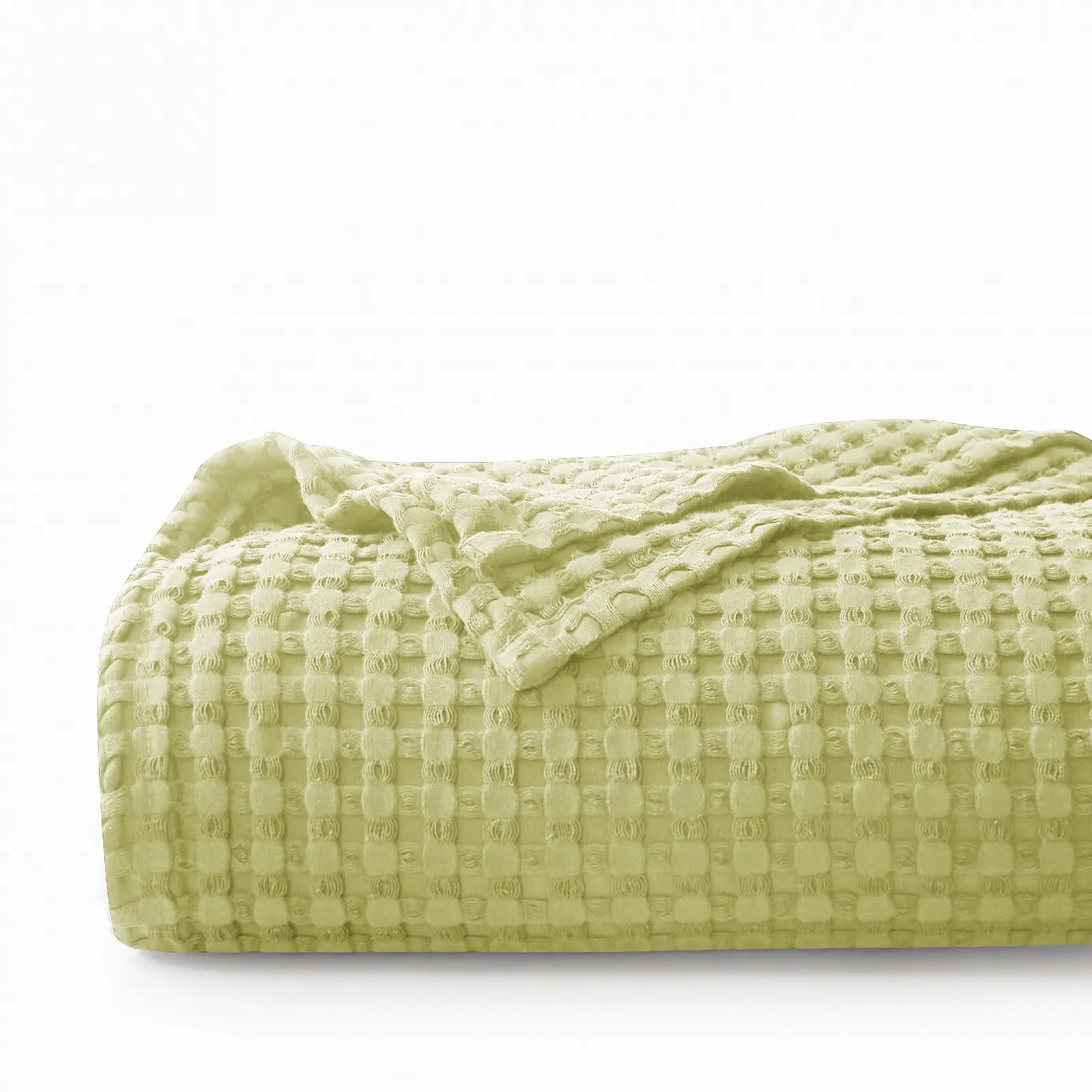 Покривало CHUFFED Бавовна 100% Вафельний Піке 220 x 240 см Авокадо Зелений, фото №1