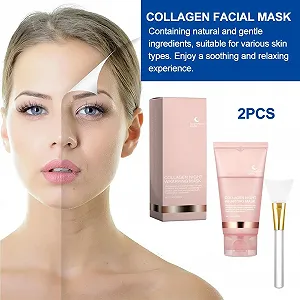 Маска Ночная Collagen Обёртывающая Маска для Лица, 75 г, 2 шт synthetic.ua - Фото 1