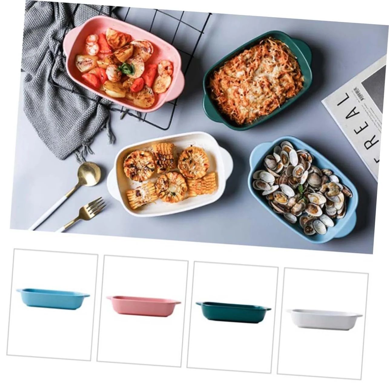 Форма для запікання керамічна зелена жаростійка універсальна, фото №6 Форма для запікання керамічна зелена жаростійка універсальна, фото №6