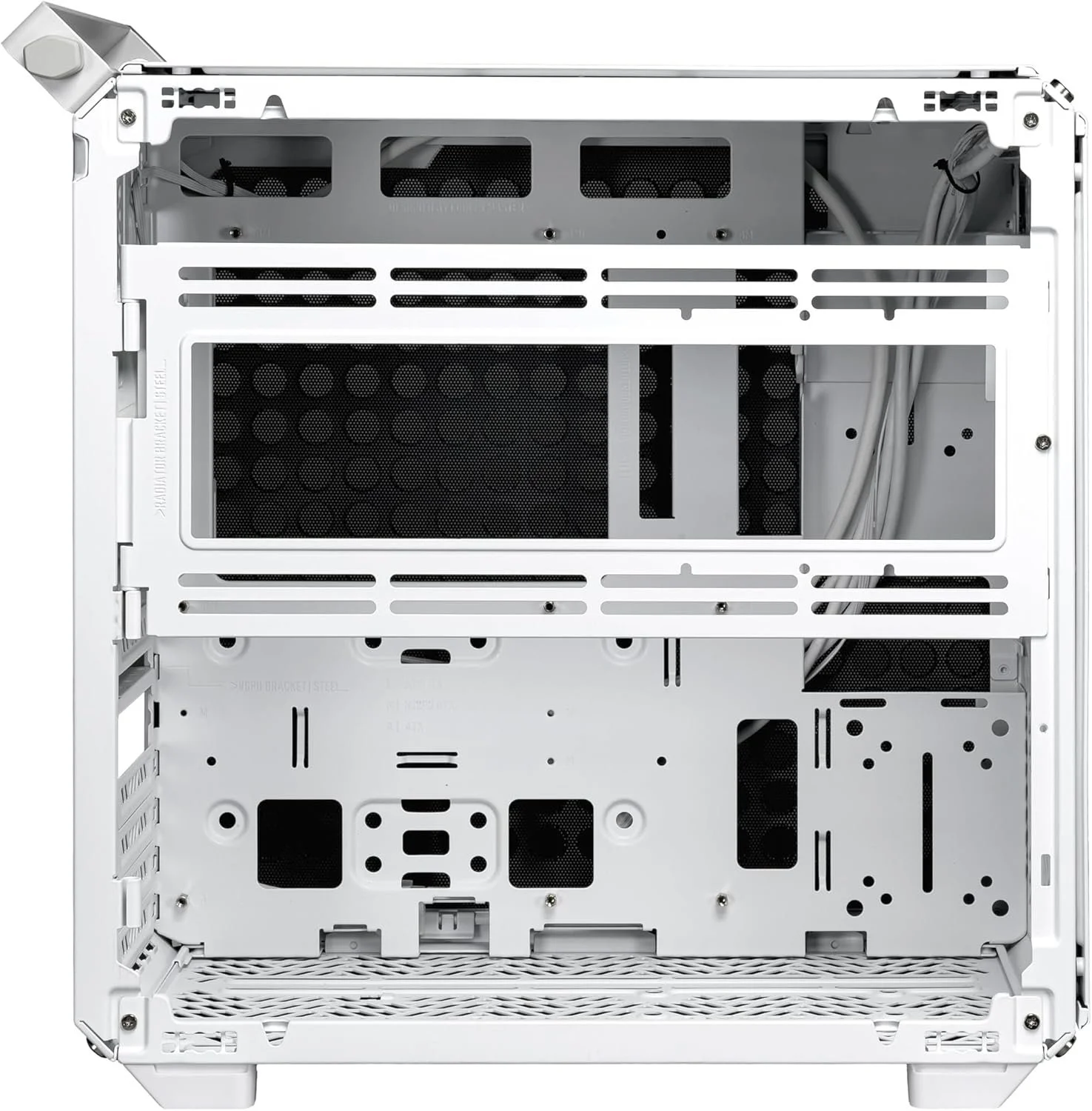 Корпус Cooler Master Qube 500 Flatpack / Без БП / EATX / USB Type-C / Стекло / Белый, фото №8