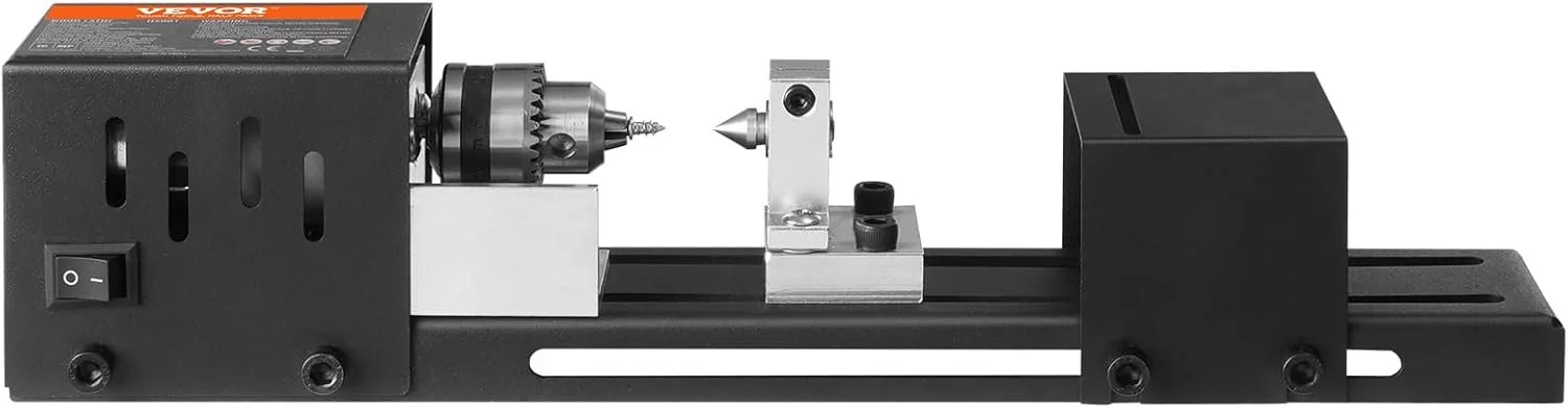 Токарний верстат Vevor HS001 / 4220-8450 об/м / 7 скоростей / Черный, фото №3