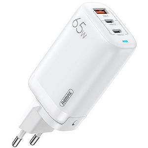 Комплект Повербанк O2 Project 60000 мАч 65W + Кабель резиновый Remax RC-C032 + Быстрая GaN зарядка Remax RP-U55 synthetic.ua - Фото 1