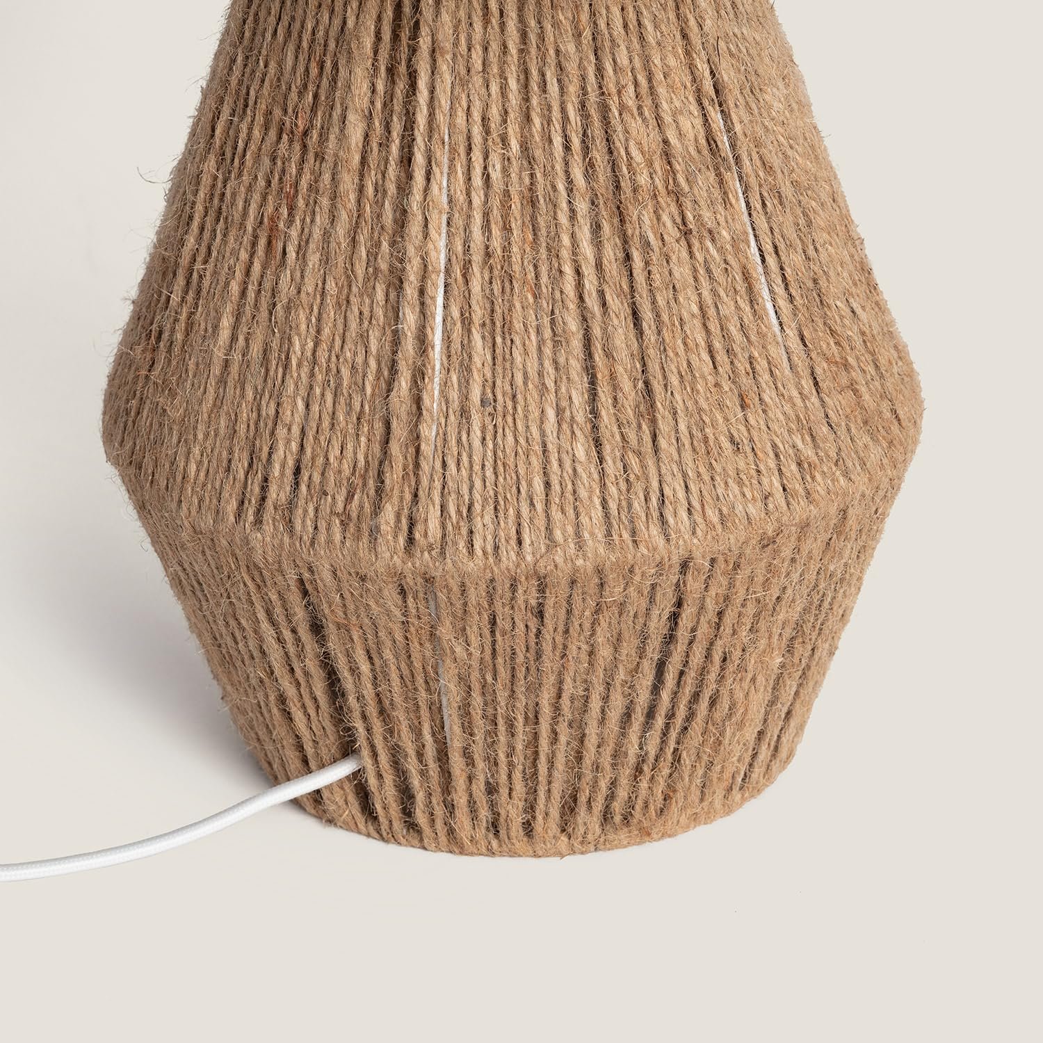 Настільна лампа LEDKIA LIGHTING Dione LED Натуральна мотузка та льон E27 IP20 Лляний бежевий, фото №3