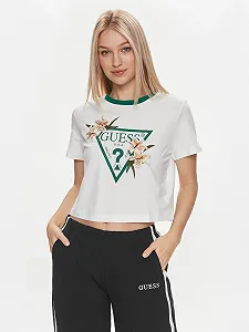 Жіноча футболка GUESS Activewear Z4RI02I3Z14 / Біла / Розмір M - Фото 1