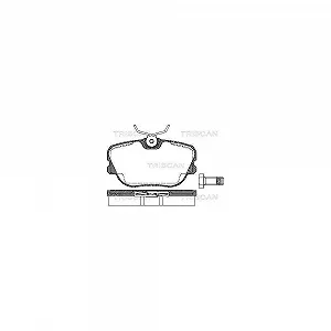 Комплект гальмівних колодок, дискове гальмо TRISCAN 8110 65973 передня вісь для SAAB - Фото 1