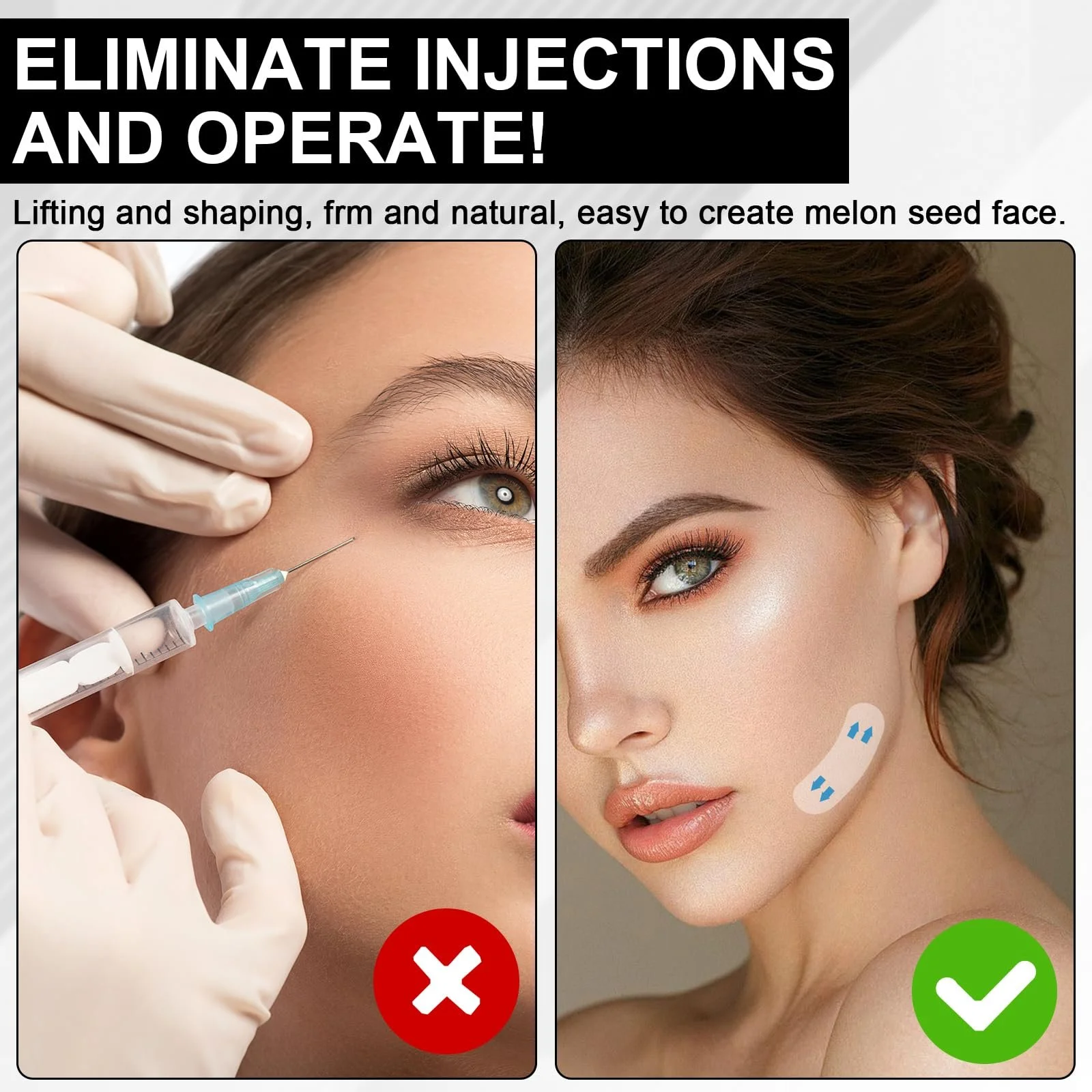 Набір стрічок для підтяжки обличчя 120 шт., стрічка для підтяжки обличчя, фото №5