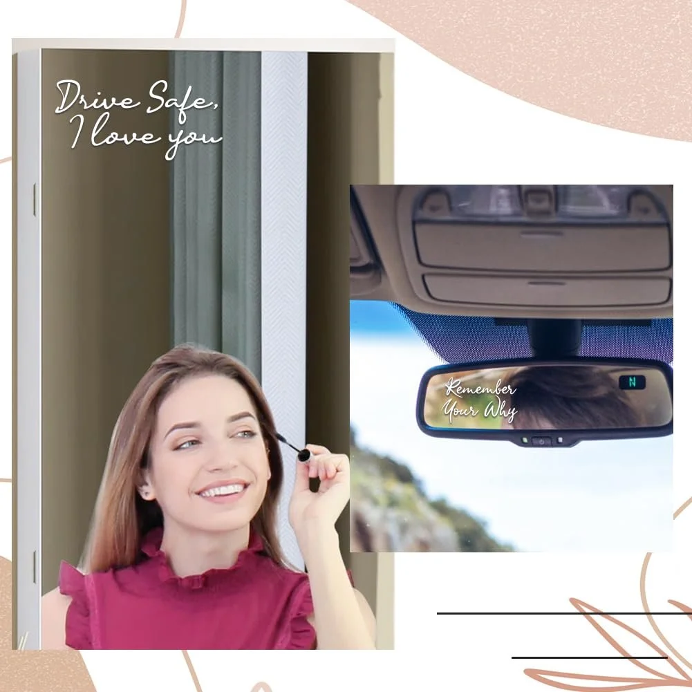 Наклейки для дзеркал 8 шт. Позитивні афірмації, фото №5