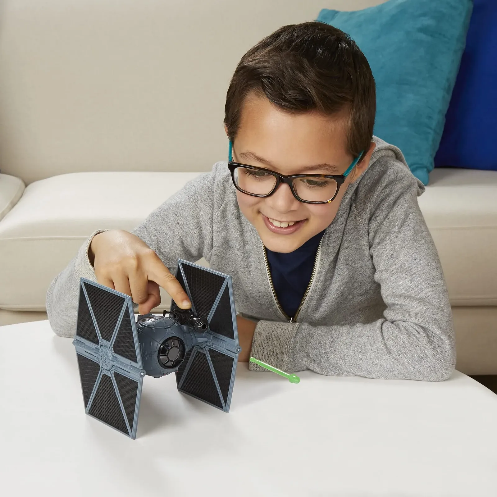 Фигурка и транспорт Star Wars Mission Fleet Stellar Class Moff Gideon Outland TIE Hunter Attack of the Empire 6 см, фото №8