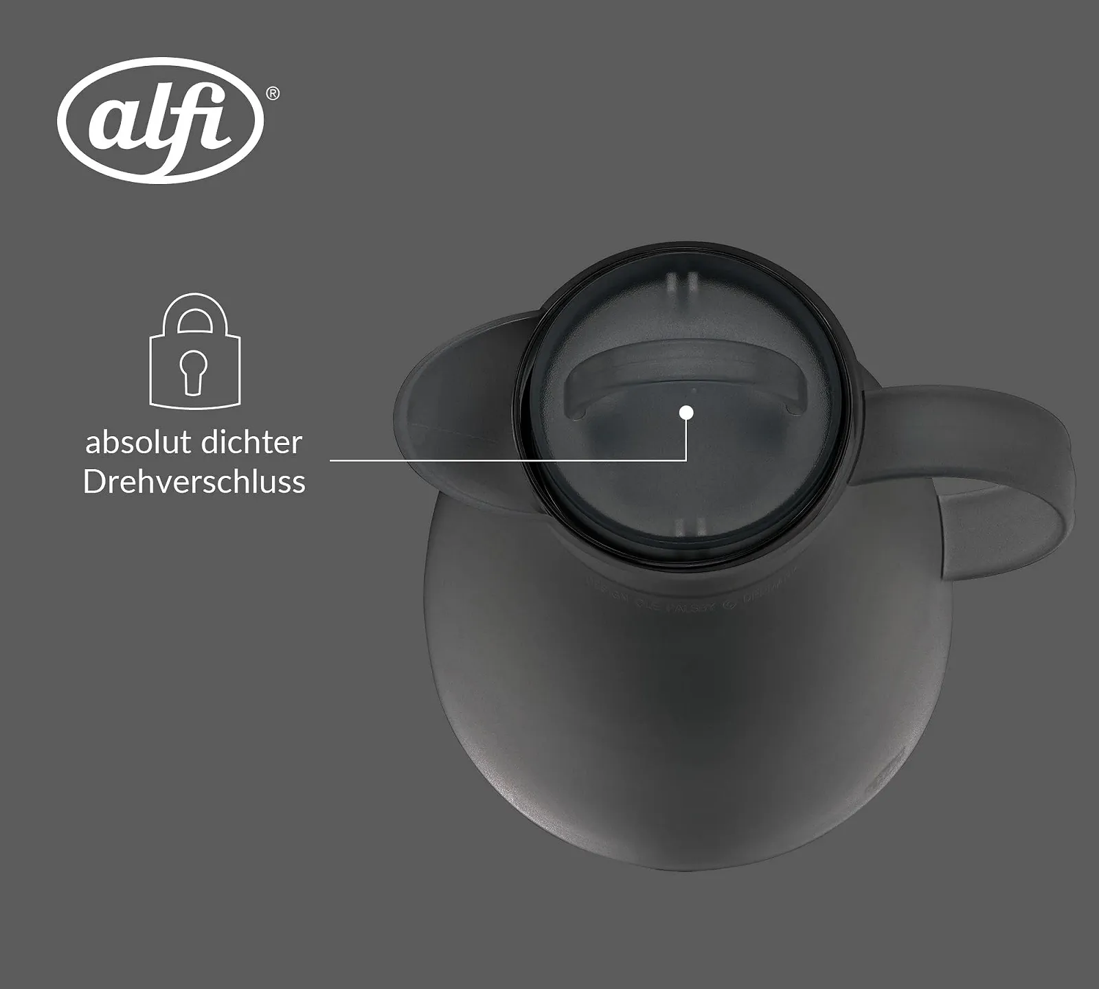 Чайник-заварник alfi DAN TEA 1.00 л, димчастий, сірий прозорий, фото №4