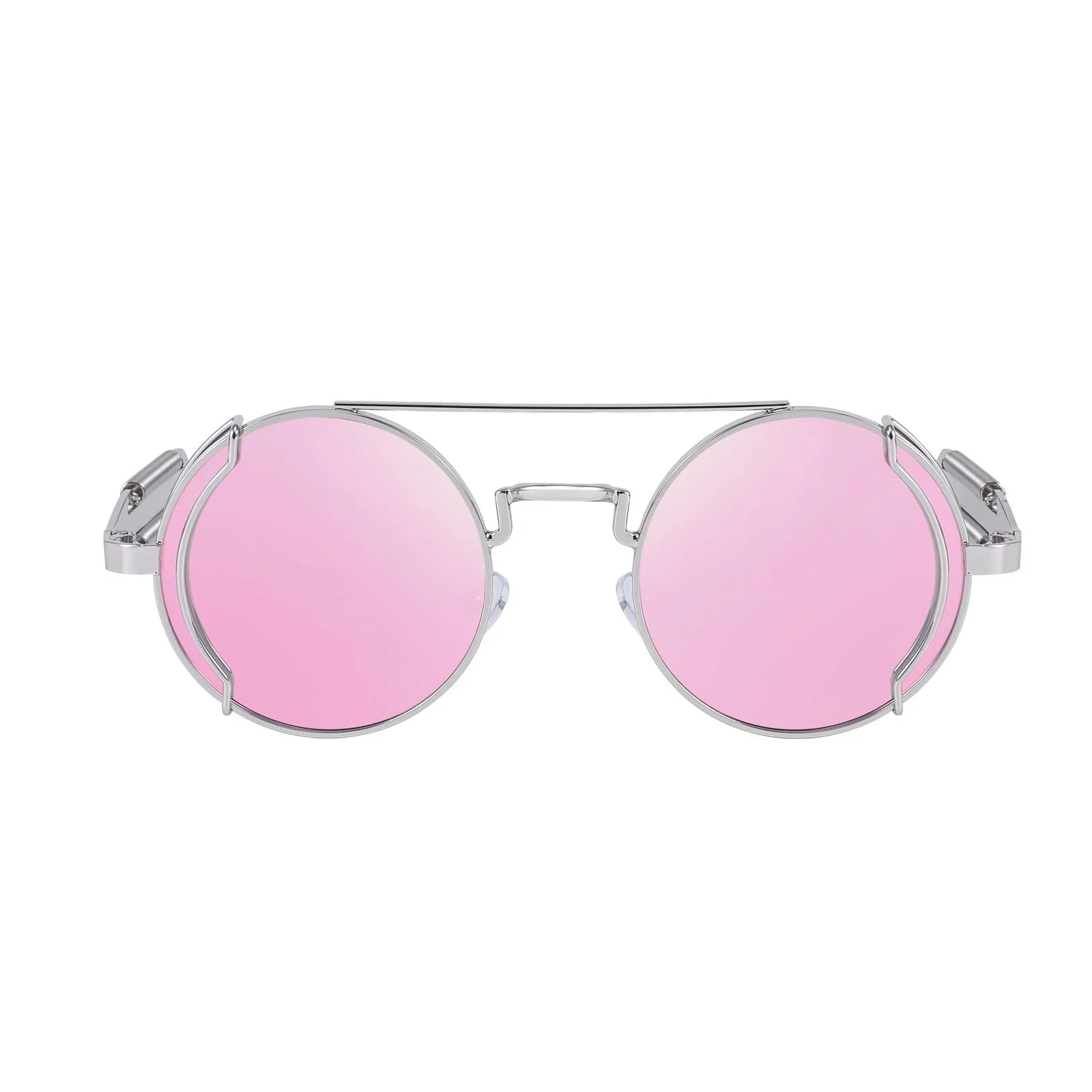 Сонцезахисні окуляри Steampunk Karsaer Ретро Круглі Hippie Металева оправа Вінтажні Фестивальні з УФ-захистом, фото №2