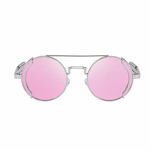 Сонцезахисні окуляри Steampunk Karsaer Ретро Круглі Hippie Металева оправа Вінтажні Фестивальні з УФ-захистом synthetic.ua - Фото 1