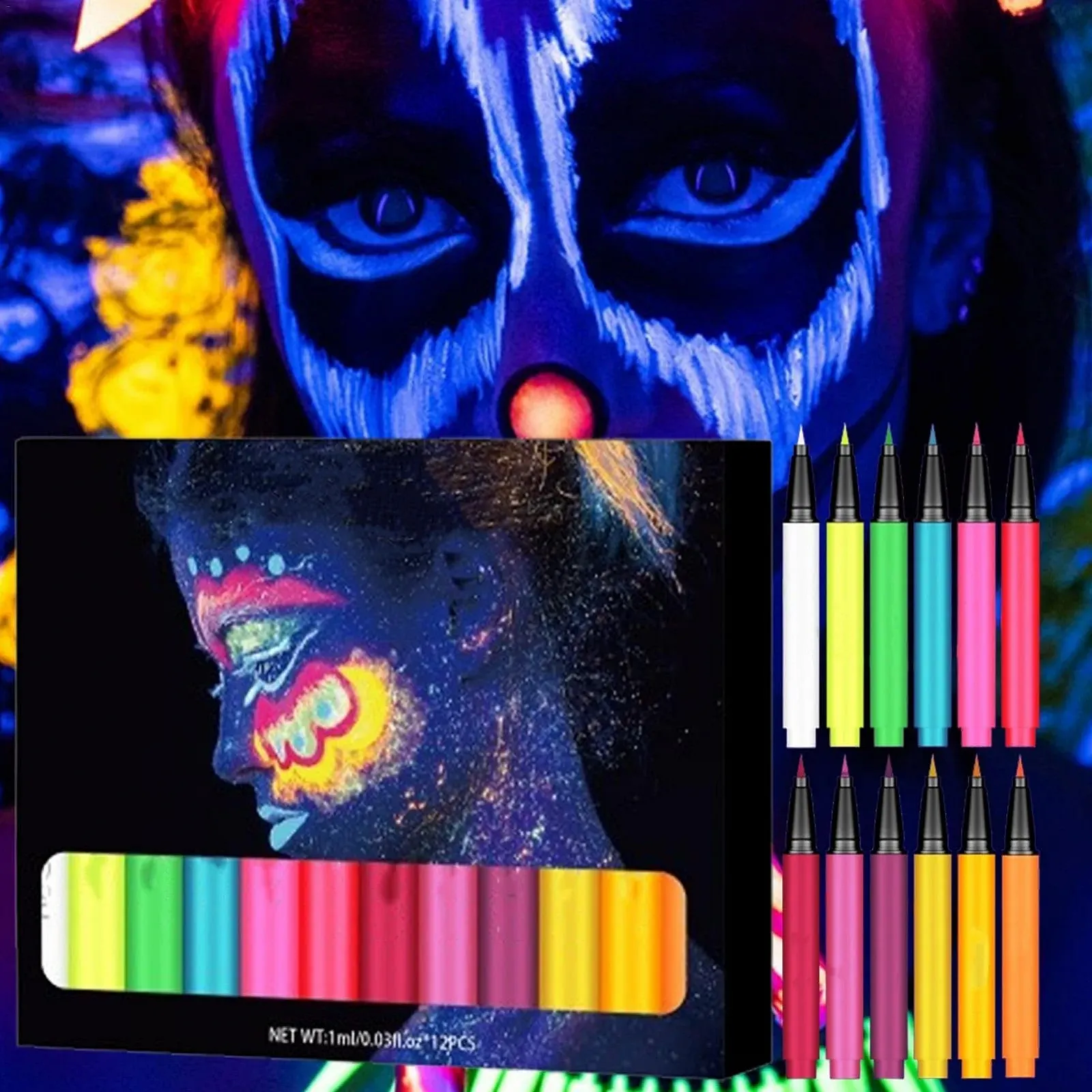 Олівець для очей 12 кольорів матовий набір, фото №3 Олівець для очей 12 кольорів матовий набір, фото №3