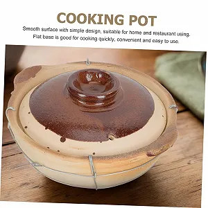 Керамическая кастрюля-казан с толстой ручкой для супов и риса энергосберегающая synthetic.ua - Фото 1