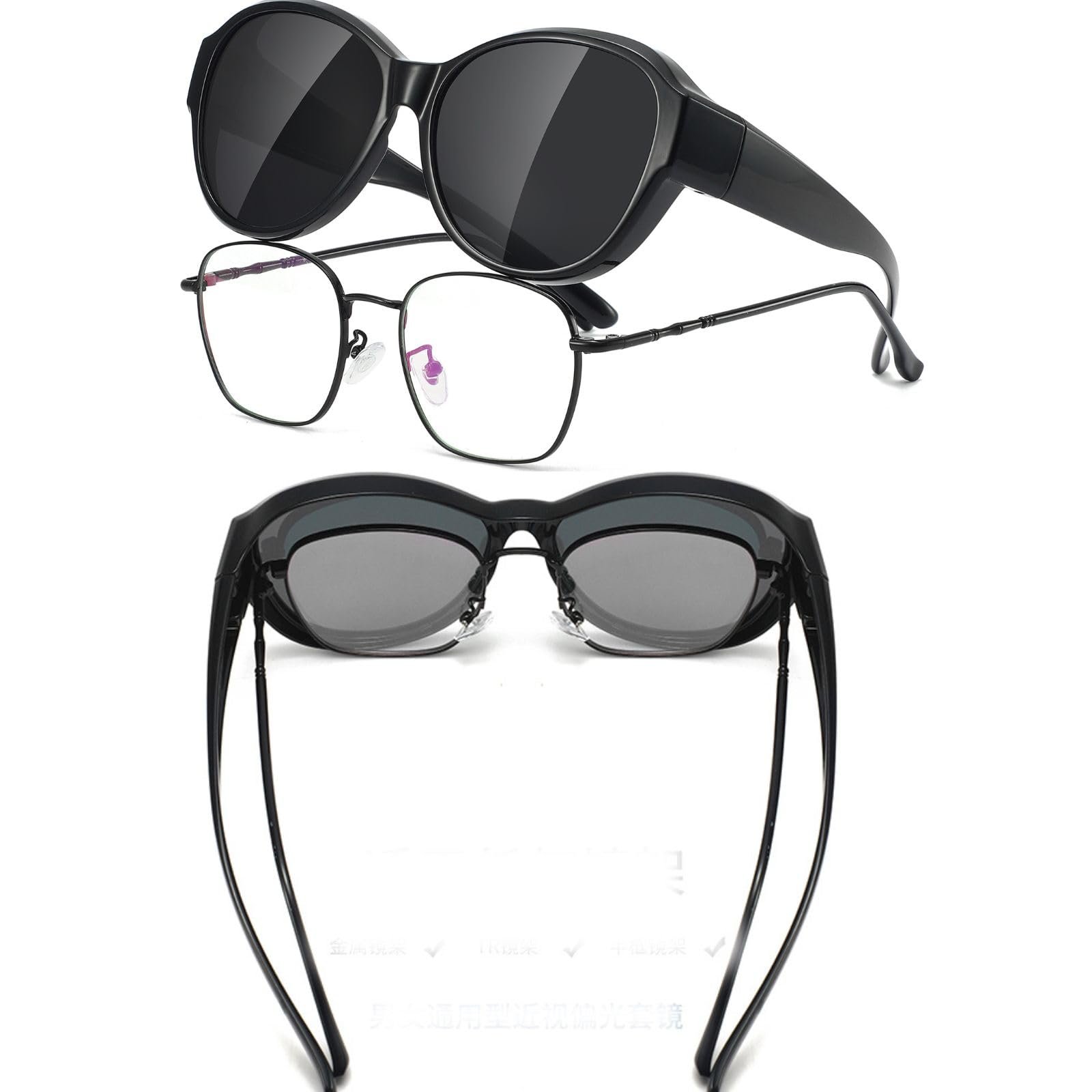 Винтажные поляризованные круглые очки YAMEIZE для женщин и мужчин, модные, защита UV400, прямоугольные., фото №6