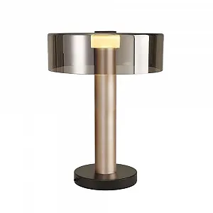 Настільна лампа AKUNADECOR Gin 32D Золотиста обробка Золото / Чорний - Фото 1