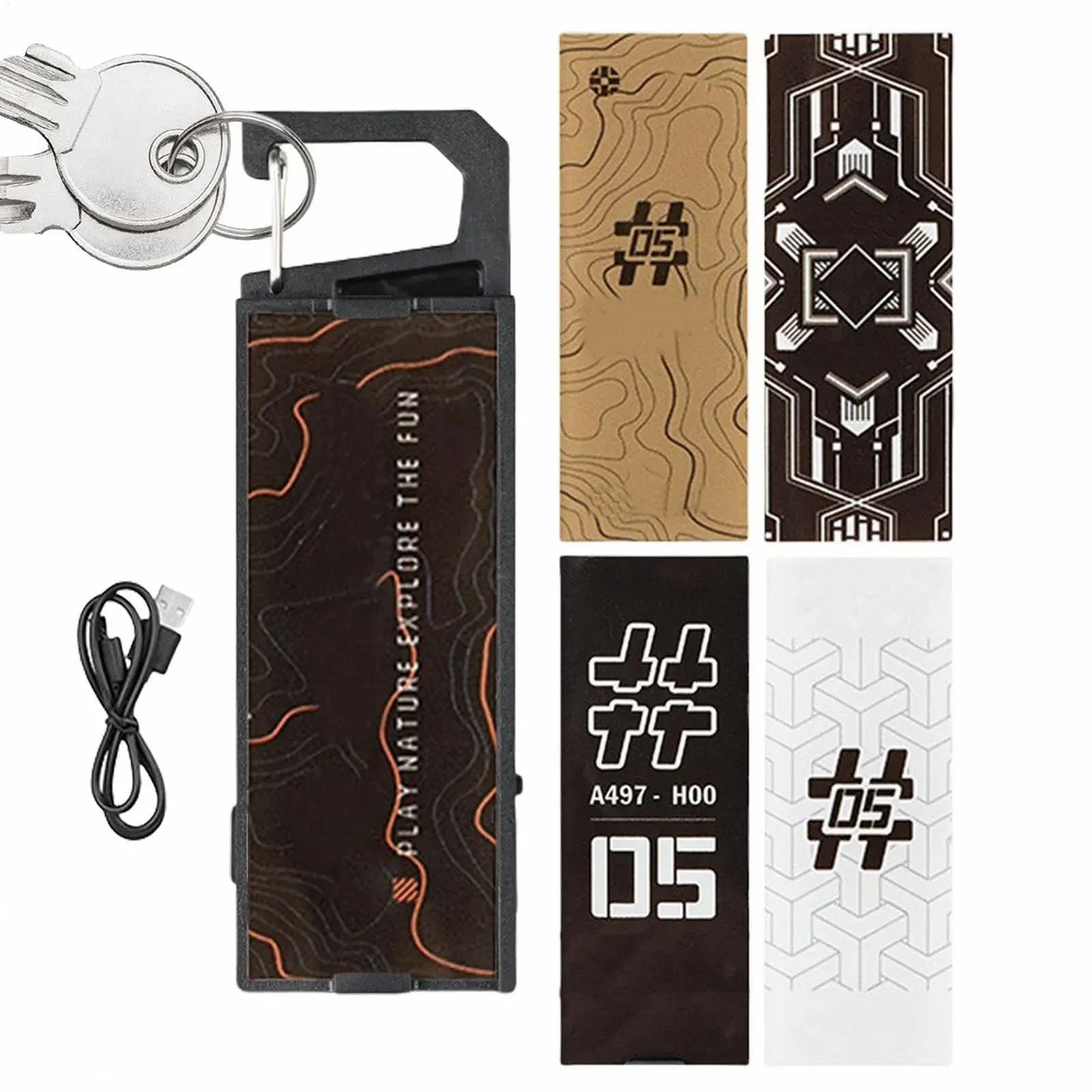 Ліхтарик Camping, магнітні безпеки, 8 режимів Нічне світло, 100 г Легкий і ліхтарик, фото №8