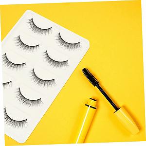 Ресницы 10 Пар Короткие Макияжные Многоразовые Накладные Толстые Натуральные Завитые Косметика 3D Синтетическое Волокно synthetic.ua - Фото 1