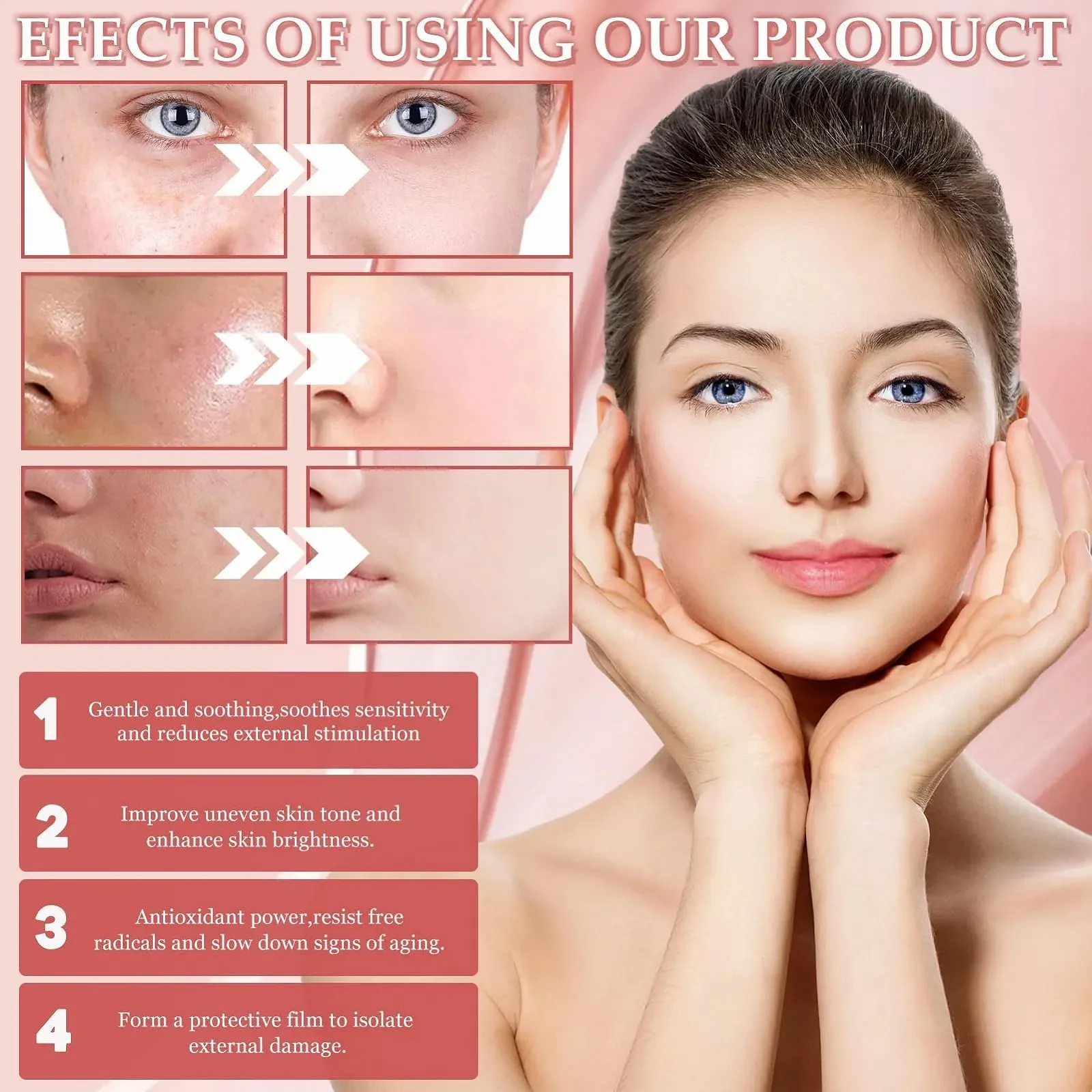 Маска для обличчя Organic Collagen Real Deep, 4 шт., нічна колагенова маска, проти зморшок, фото №6