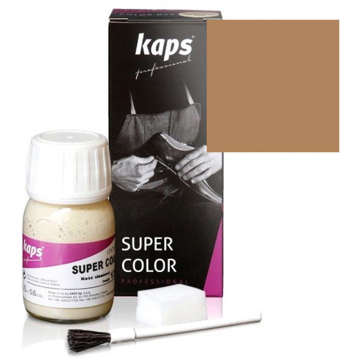 Краска для обуви Kaps Super Color 25 ml 178 Beech, фото №1