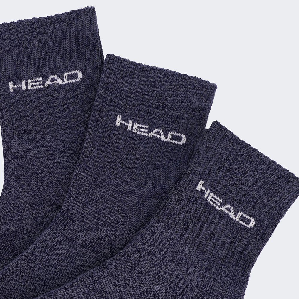 Шкарпетки Head ELEMENTS ALL SPORTS SHORT CREW 3P Темно-синій  43-46, фото №2