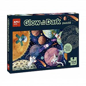 Пазл APLI Kids 18812 Glow in the Dark Solar System Neon Effect 104 детали 5 x 5 см - Фото 1