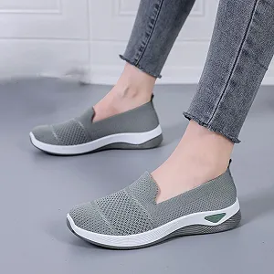 Кроссовки Gyaimxfu ортопедические женские без шнуровки, для ходьбы, на платформе, легкие, удобные, с усиленной амортизацией synthetic.ua - Фото 1