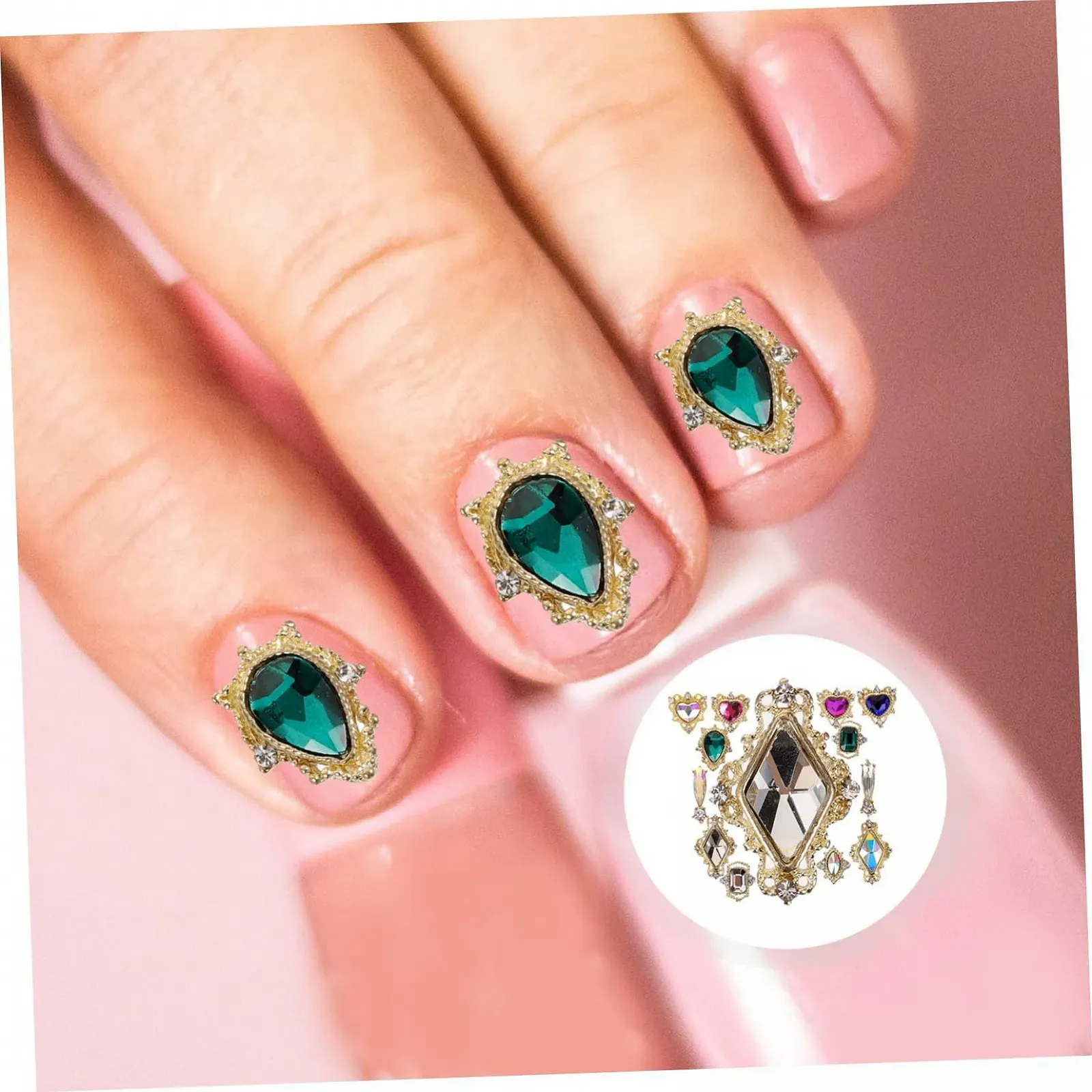 Стразы для ногтей Разноцветные Стразы Cамодельный дизайн ногтей Легкие Гладкие Прочные украшения для ногтей, фото №9