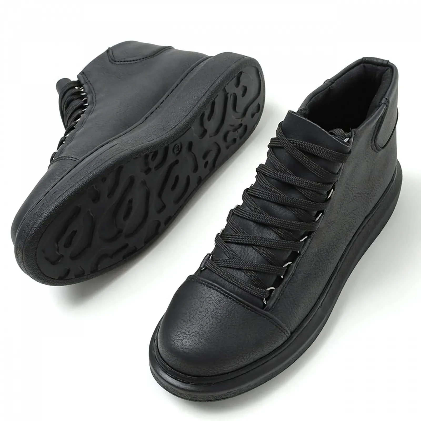 Кросівки Solaress Чоловічі Шкіряні Високі Модні, фото №3