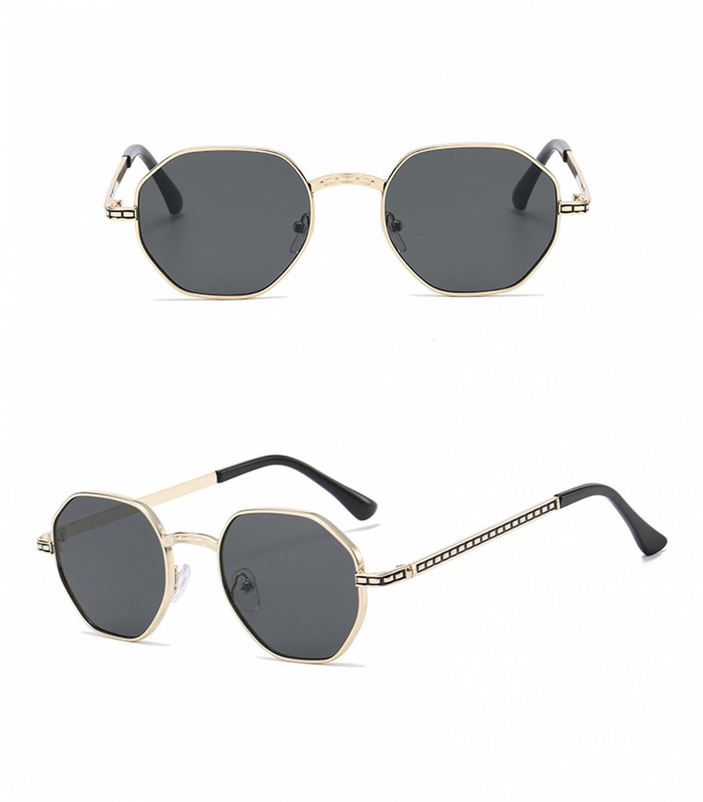 Сонцезахисні окуляри Круглі Без обідка YAMEIZE Метал UV400, фото №3