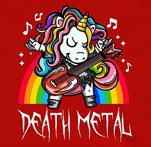 Детская Толстовка Shirtracer Death Metal Unicorn synthetic.ua - Фото 1