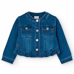 Джинсовая куртка Boboli Sunny Days для девочек - Фото 1