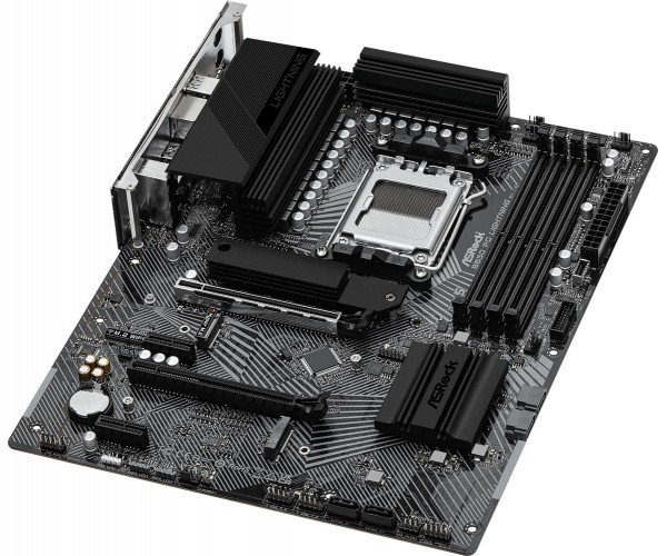 Материнська плата ASRock B650 PG LIGHTNING (AM5/B650, 4*DDR5, 2xPCIex16 HDMI 4xSATAІІІ 3xM.2, 2.5GLan, 7.1ch, ATX, фото №3