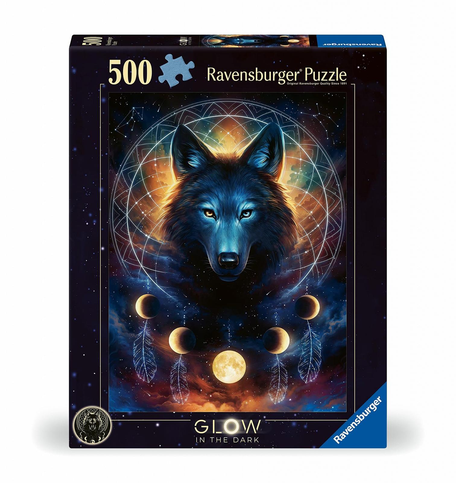 Пазл Ravensburger Luminous Wolf 500 деталей 12+, фото №2