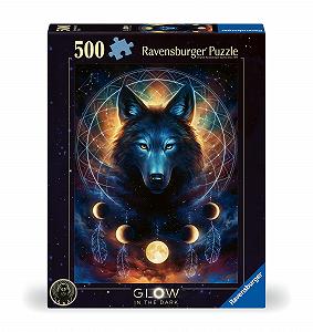Пазл Ravensburger Luminous Wolf 500 деталей 12+ synthetic.ua - Фото 1