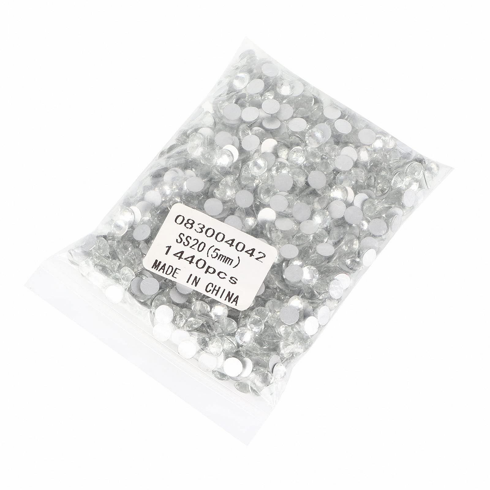 Стразы Hotfix с плоской задней стенкой Rhinestonesfor N, прозрачные стразы для ногтей, 1440 шт, фото №5