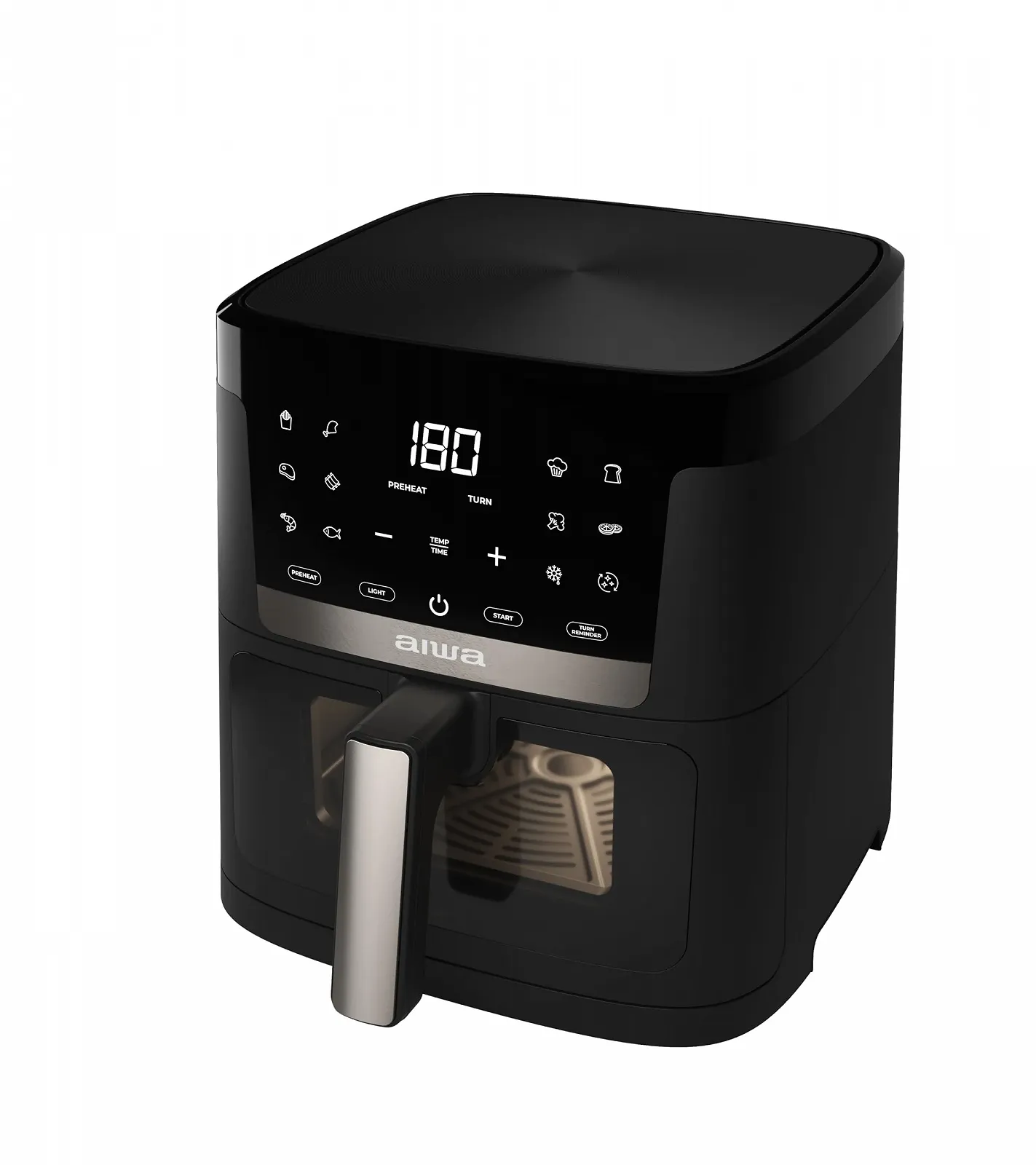 Мультипіч Aiwa Chukuma AFR-7000 7 л 1800 Вт Цифрове керування 12 програм Самоочищення Вікно Нержавіюча сталь/Пластик Чорна, фото №3 Мультипіч Aiwa Chukuma AFR-7000 7 л 1800 Вт Цифрове керування 12 програм Самоочищення Вікно Нержавіюча сталь/Пластик Чорна, фото №3