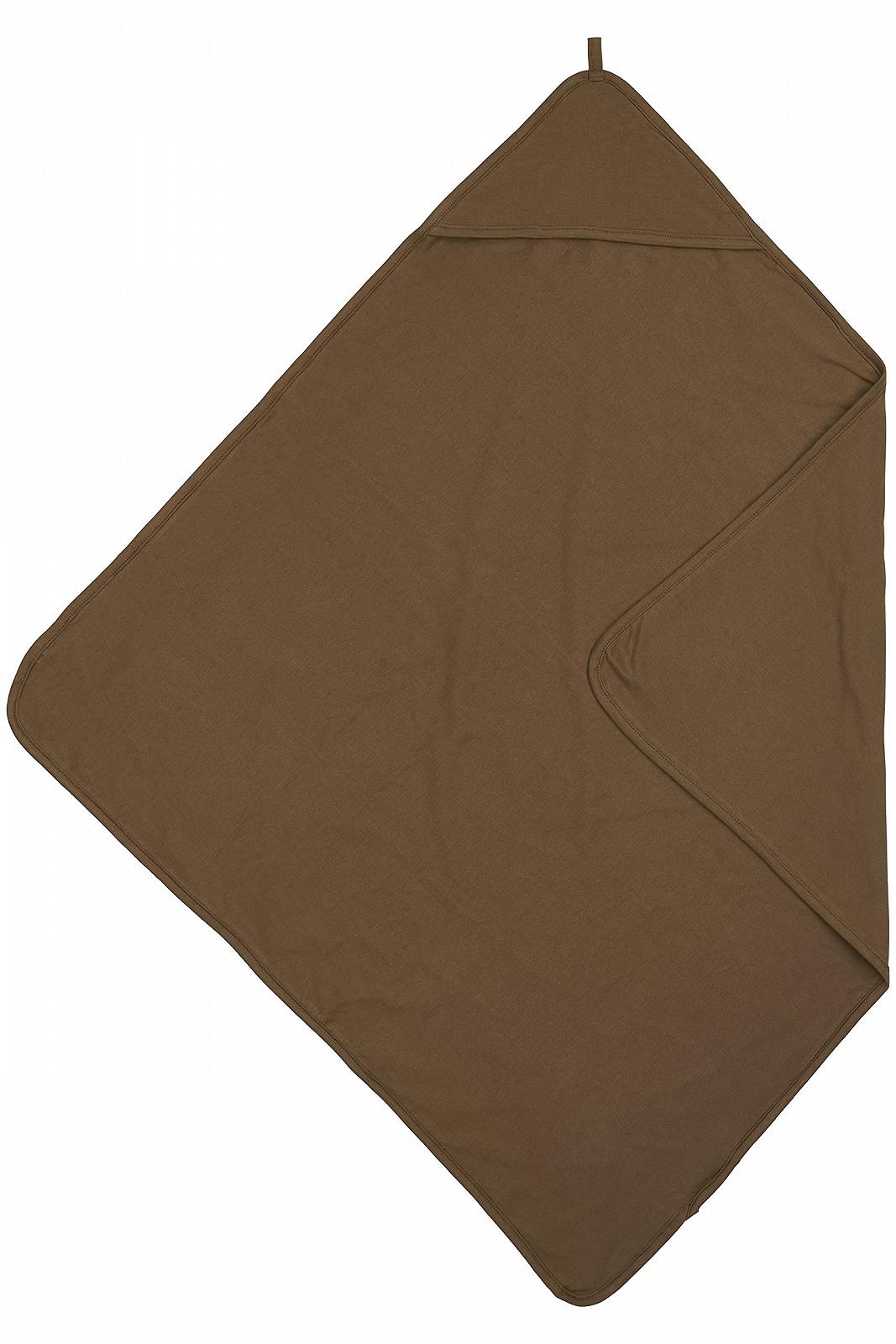 Полотенце с капюшоном Meyco Baby Plain 80 x 80 см, шоколадный, фото №1