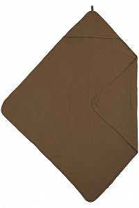 Полотенце с капюшоном Meyco Baby Plain 80 x 80 см, шоколадный - Фото 1